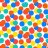 Green and blue dots