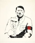 Image of Hitler with swastika armband ...